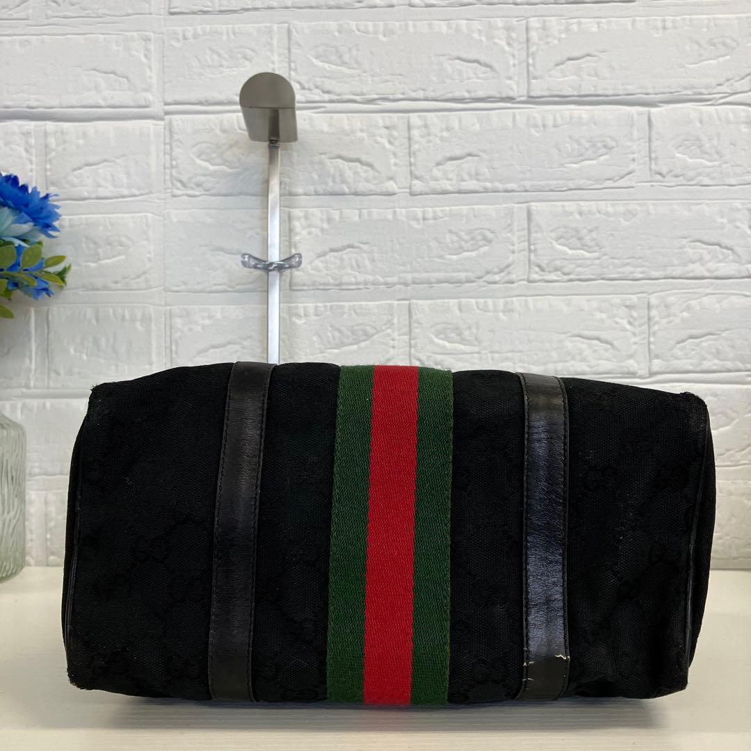 GUCCI　オールドグッチ　ミニボストンバッグ　シェリーライン　3218