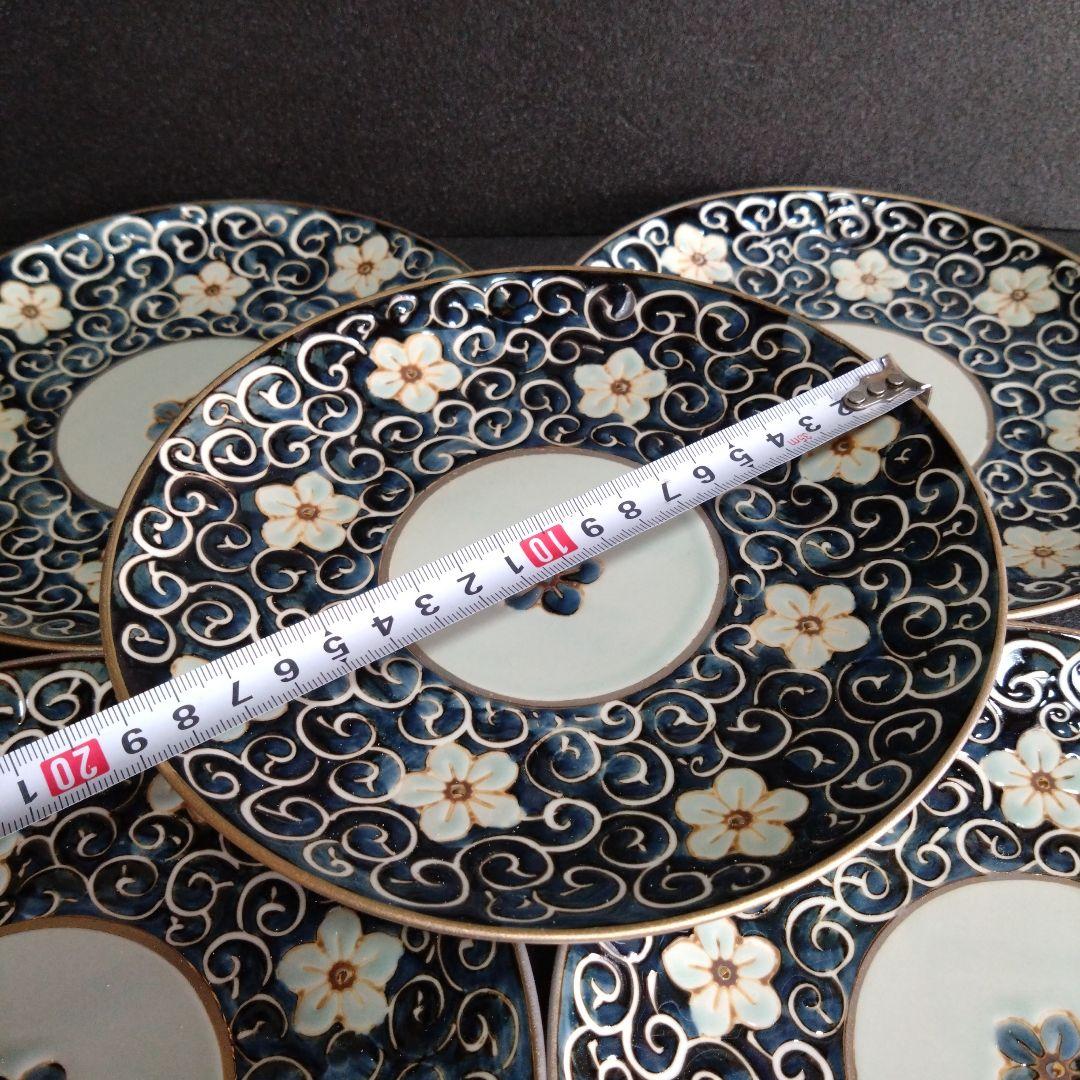 新品 波佐見焼 龍庵窯 中皿5枚　銘々皿　お祝い　テーブルコーディネート