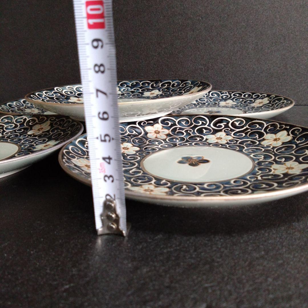 新品 波佐見焼 龍庵窯 中皿5枚　銘々皿　お祝い　テーブルコーディネート