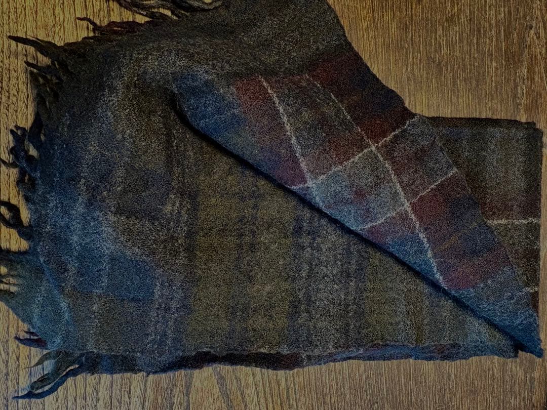 COMME des GARCONS HOMME パッチワークマフラー 縮絨ウール