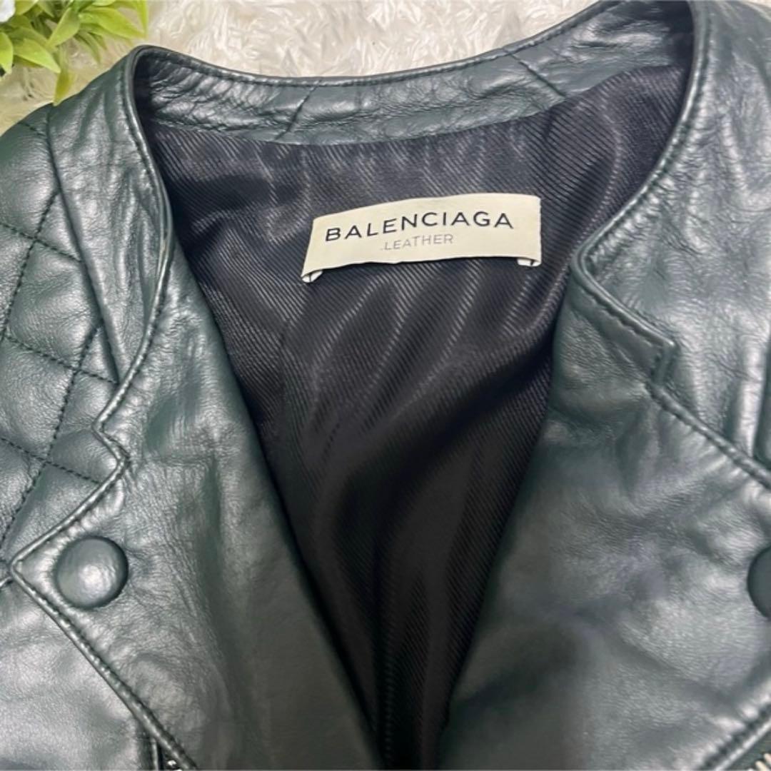 BALENCIAGA バレンシアガ ダブル ライダースジャケット レザー
