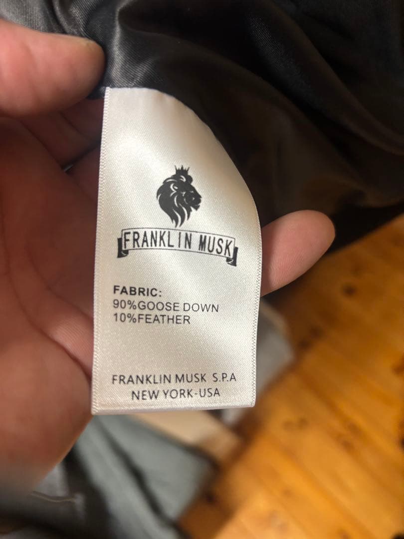 で*ん様 FRANKLIN MUSK レザー本革　MA-1 タイプ　 フランクリ