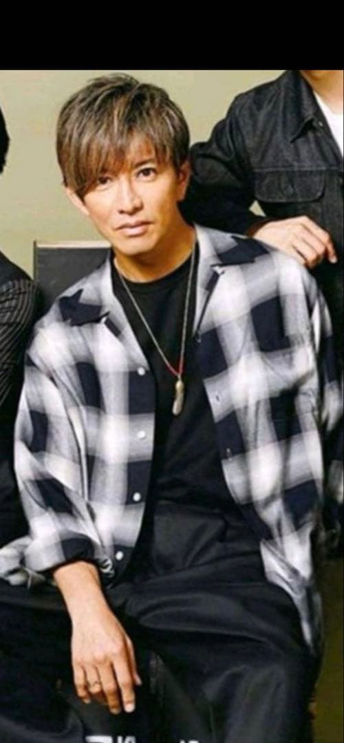 ワコマリア24FWオープンカラーオンブレチェックシャツL★キムタク着　野村訓市着