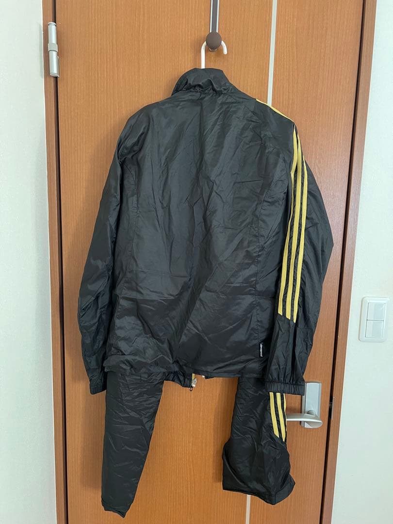 adidas ジャージ上下セット L ブラック/イエロー