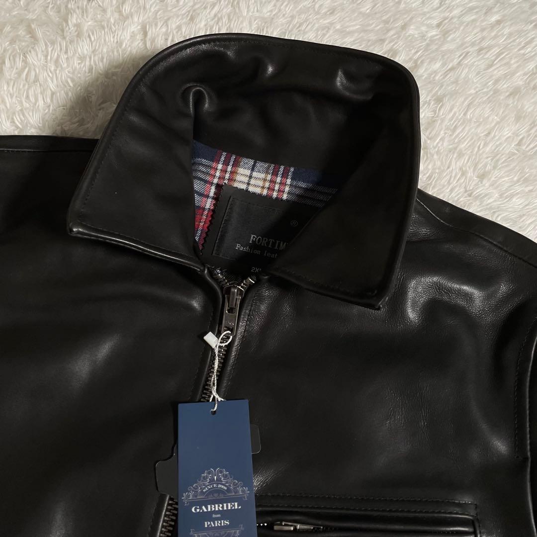 未使用 タグ付 Fortime レザージャケット 馬革 ホースハイド