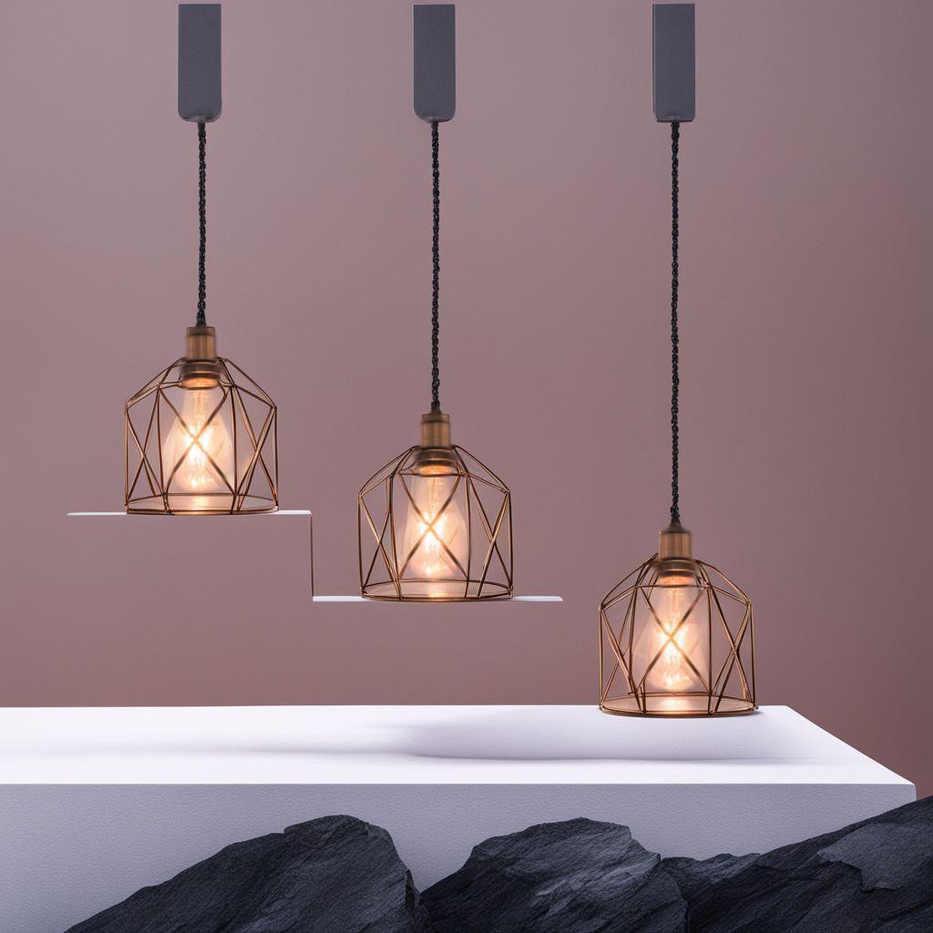 ブラック 3個パック 北欧 長さ調節可 レトロペンダントライト