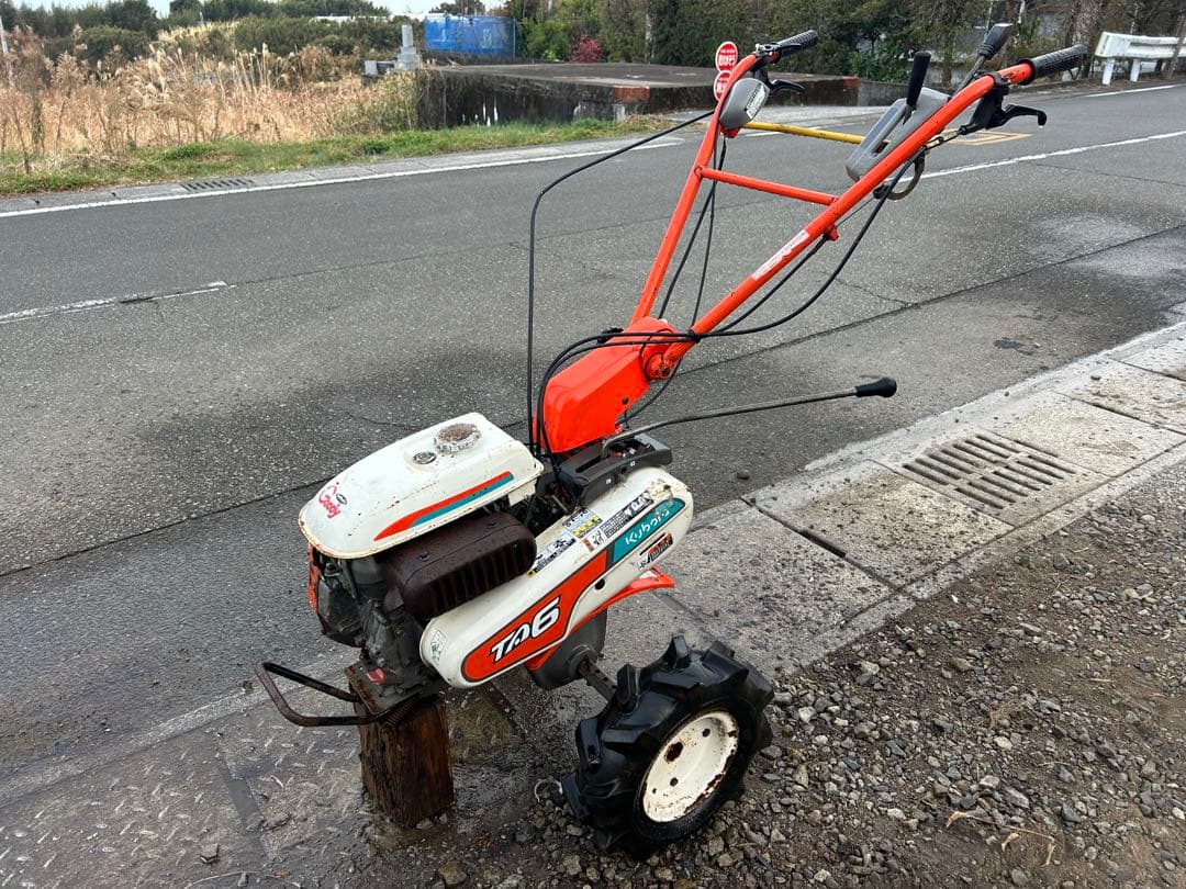 宮崎　クボタ 管理機 耕運機 TA6 畝立て 6馬力 家庭菜園 耕幅約500mm
