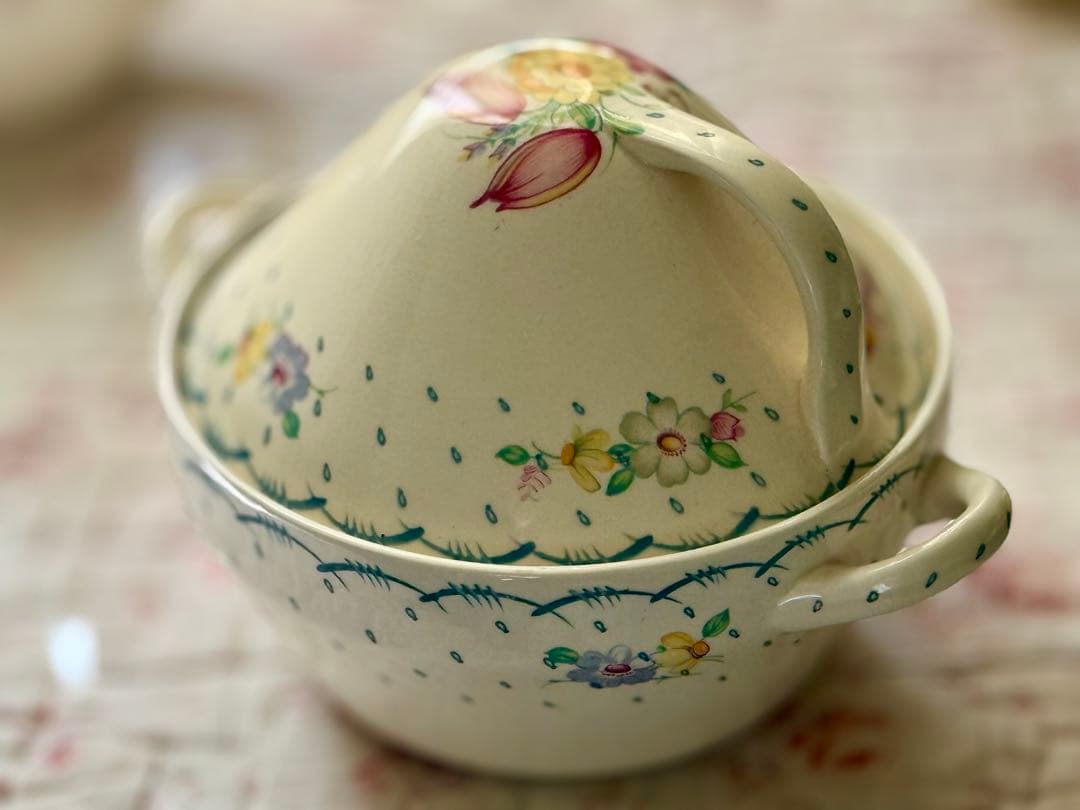 スージークーパー　＊プランタン小花付き＊　ブルー　ミニチュリーン　小さなサイズ