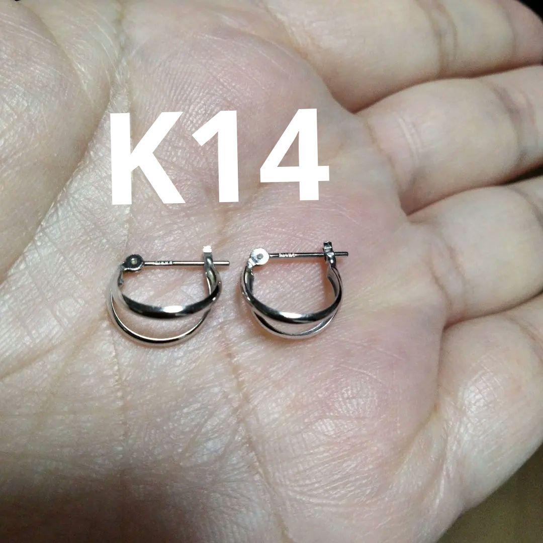 c*h様 K14WG フープピアス