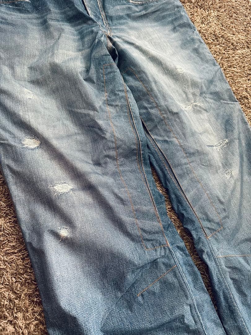 BURTON x GORE-TEX デニムクラッシュ加工パンツ Lサイズ ak