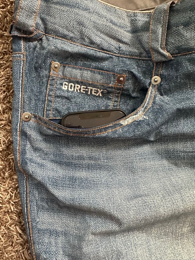 BURTON x GORE-TEX デニムクラッシュ加工パンツ Lサイズ ak