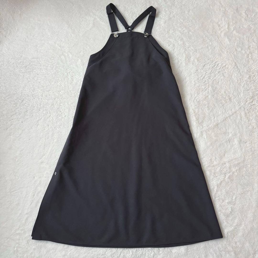 THE RERACS ユナイテッドアローズ別注　エプロンワンピース　ダークグレー