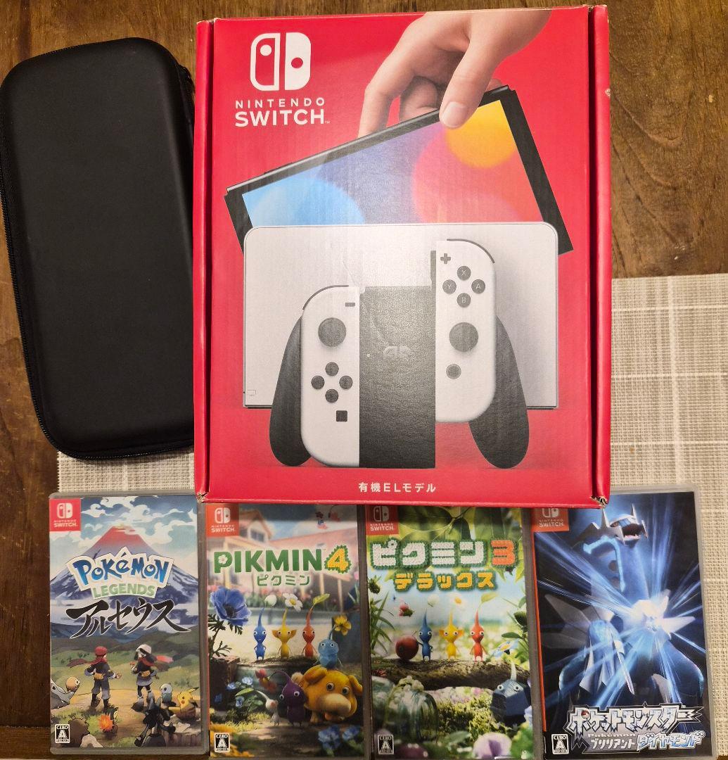 Nintendo Switch (OLEDモデル) + ゲームソフト4本