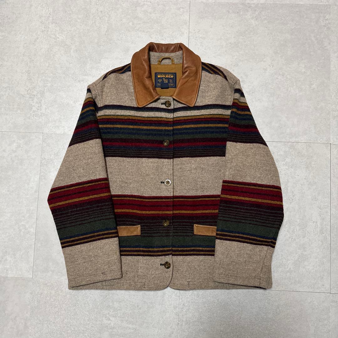 90s WOOLRICH ウールジャケット ブルゾン ネイティブ