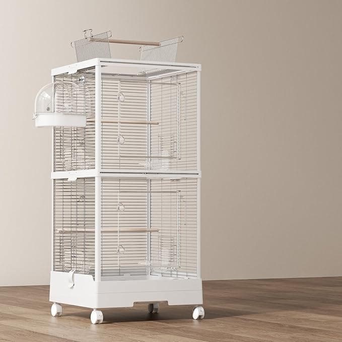 Ruexue 鳥かご 45×45×99cm ステンレスメッシュ