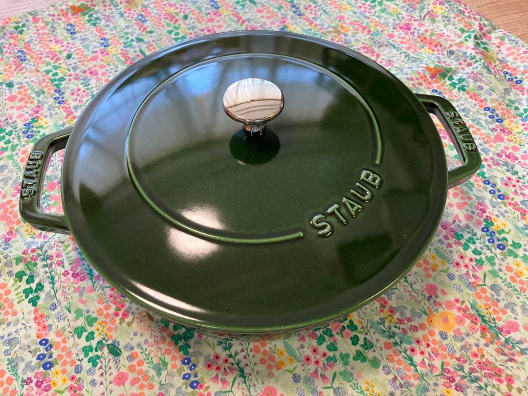 ストウブ　ブレイザーソテーパン24cm バジルグリーン