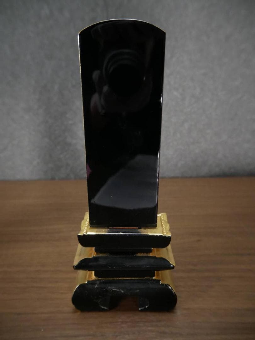 最終値下　【長期保管品】位牌　純金箔　仏壇　仏具　仏教美術　4297