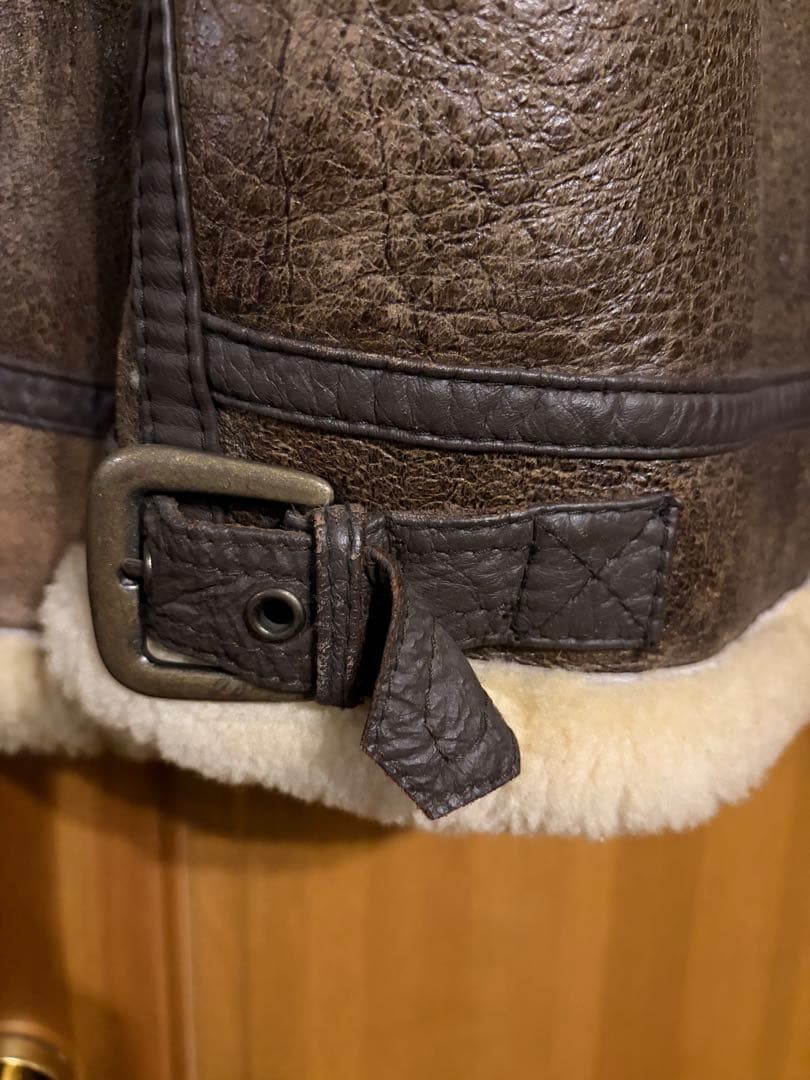 nico☆B-3 フライトジャケット　ミリタリー　ムートン　ボア　ブラウン