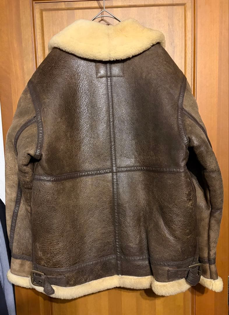 nico☆B-3 フライトジャケット　ミリタリー　ムートン　ボア　ブラウン