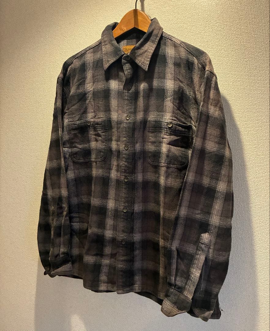 ST.JOHN'S BAY オンブレチェックシャツ L セントジョンズベイ