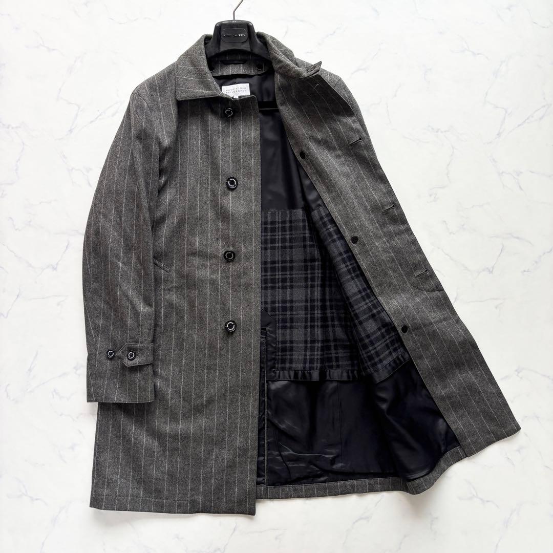 マッキントッシュ ステンカラーコート フォックスブラザーズ グレー 40 L