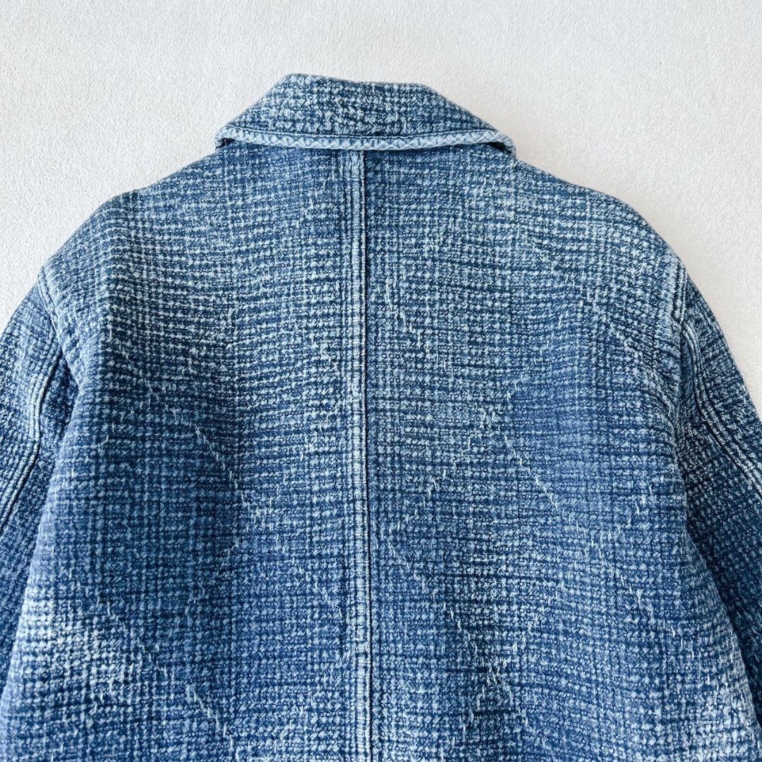 稀少XL ✨ポータークラシック 刺し子 ダブルジャケット　インディゴブルー