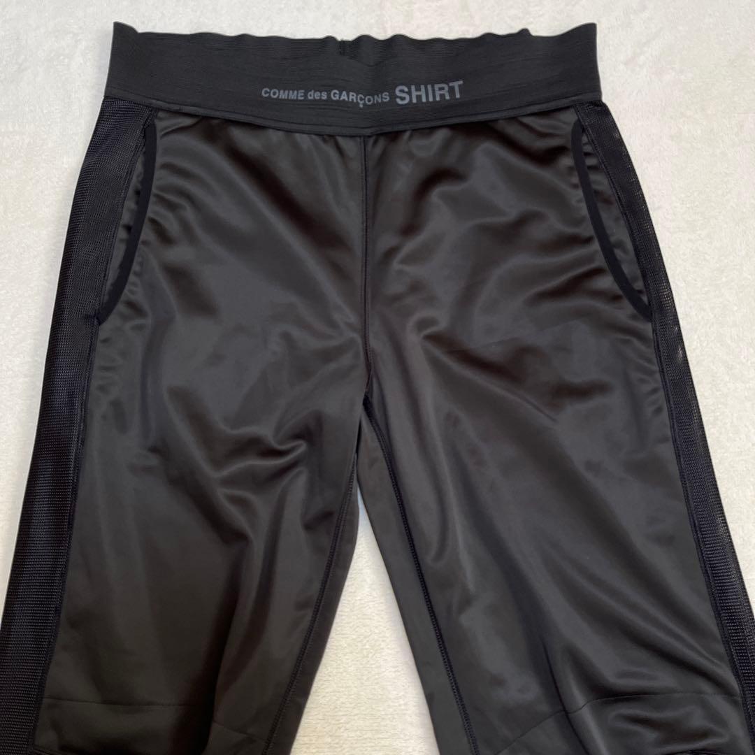 コムデギャルソンシャツ トラックパンツ ブラック M トレーニングパンツ 裏起毛