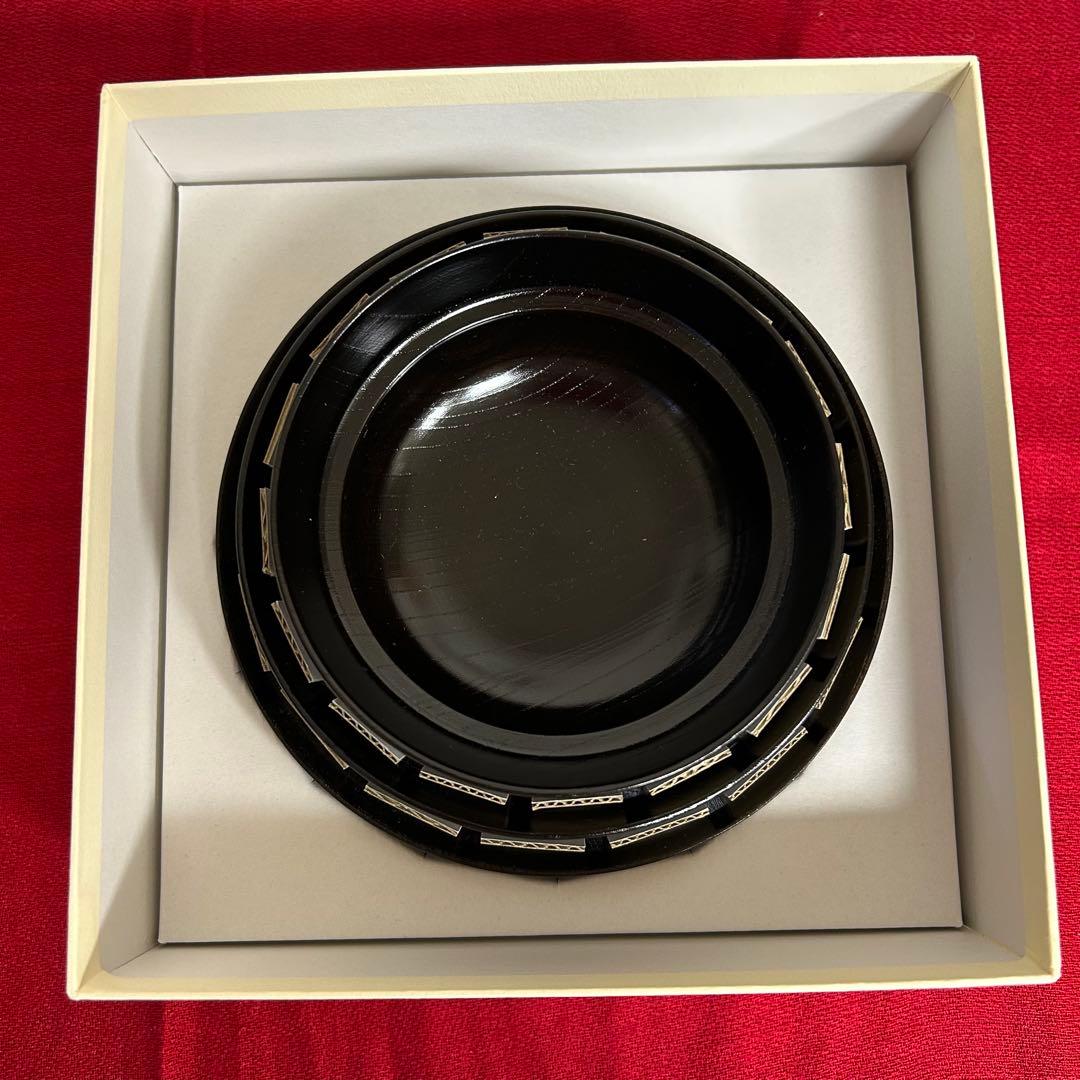 山中漆器　こぼしにくい器　aeru 黒　離乳食　幼児食器