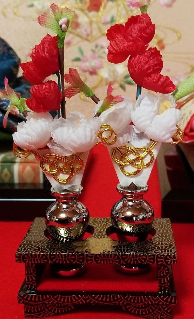 雛人形　平飾りセット　コンパクト