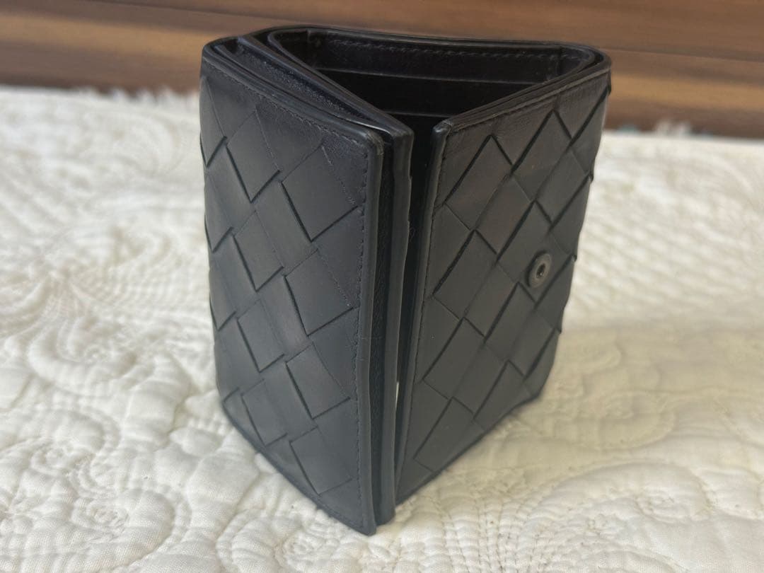 ボッテガヴェネタ 三つ折り財布 メンズ＆レディース レザー 編み込み