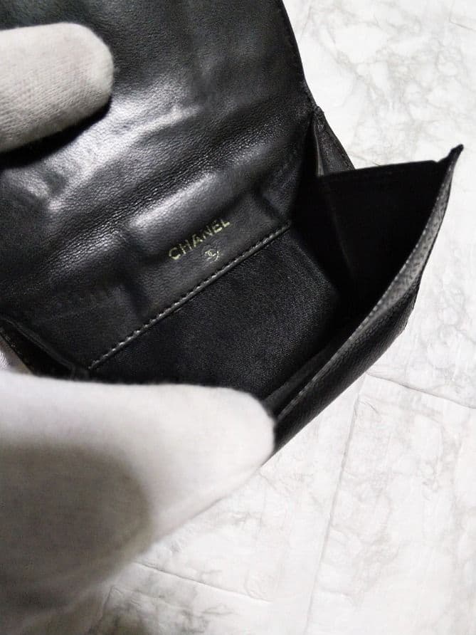 【綺麗】シャネル キャビア デカココマーク 財布