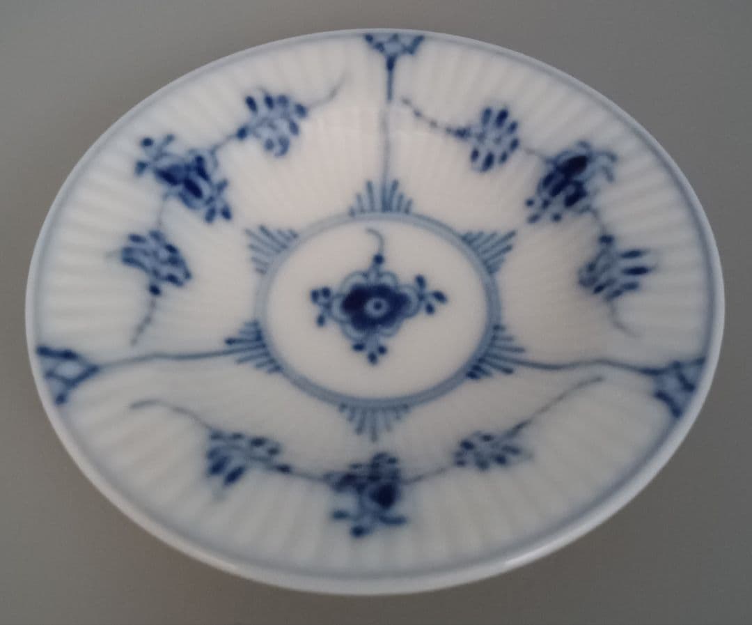 ロイヤルコペンハーゲン ブルーフルーテッド ミニプレート バタープレート 3点