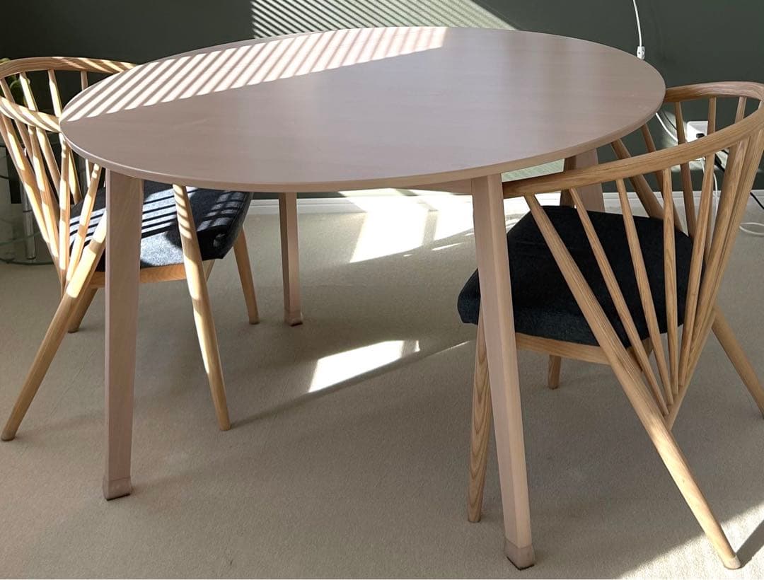 120cm円形　丸　ダイニングテーブル単体