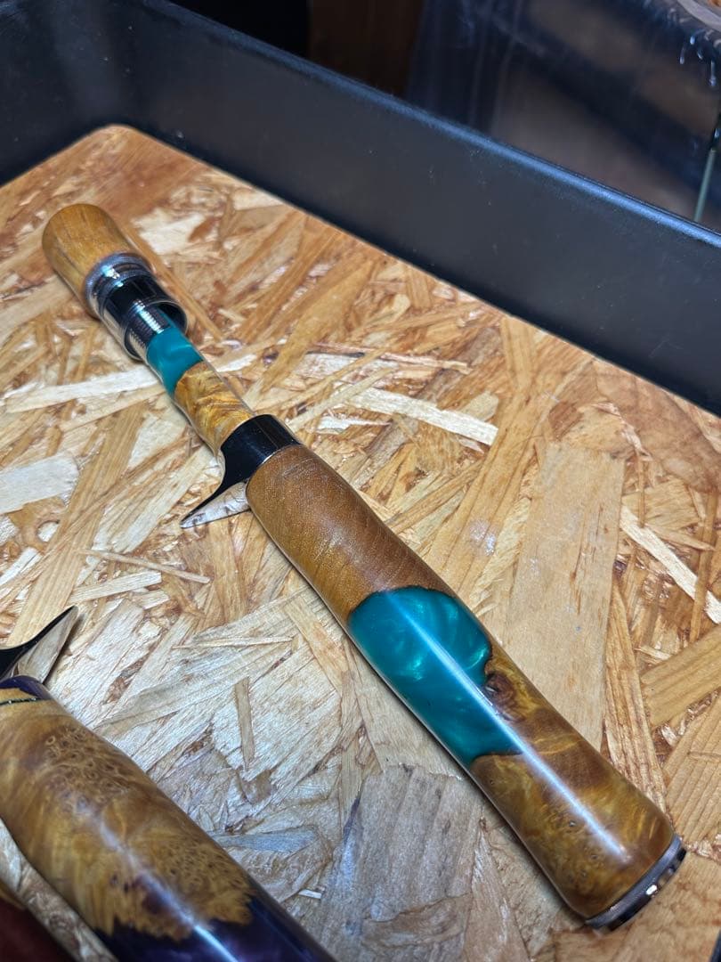 スタビライズドウッド　渓流釣り　ブラックバストップウォーター ブライトリバー