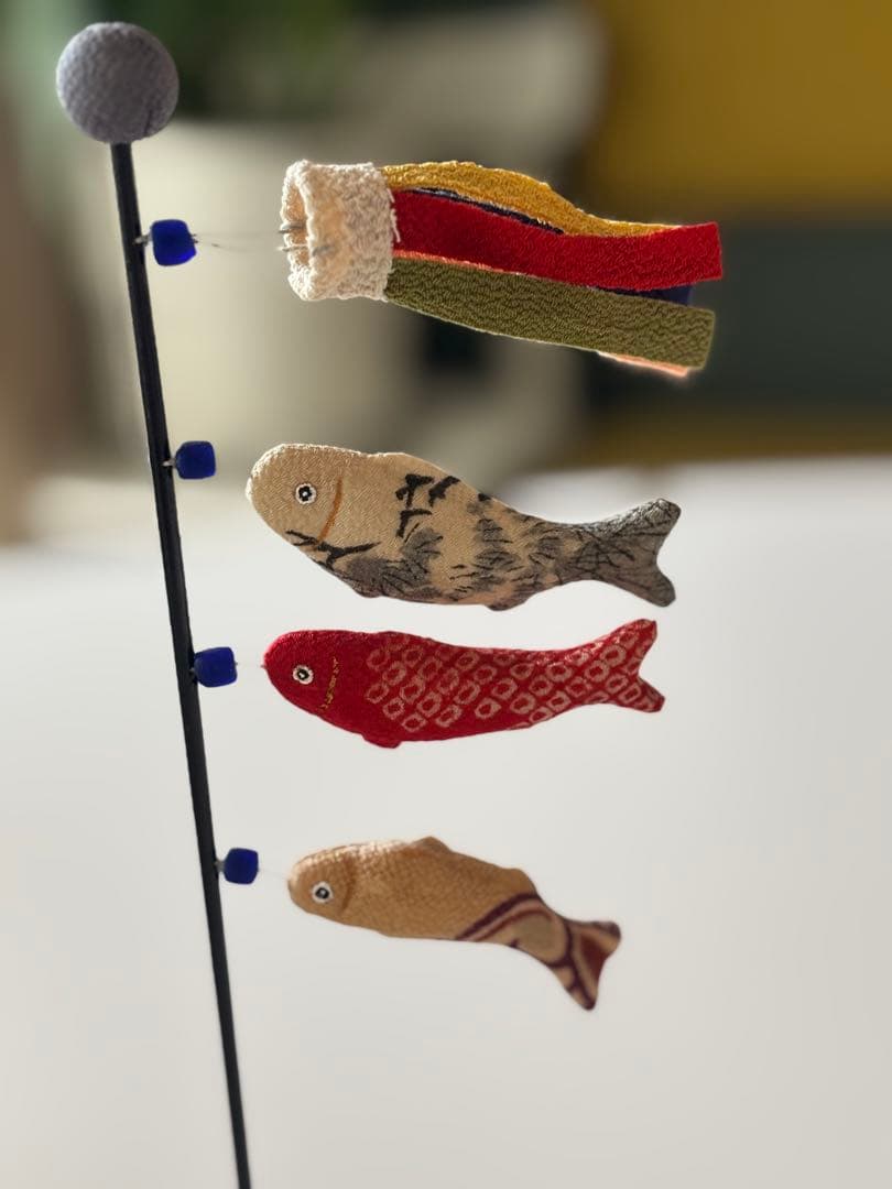 布製 鯉のぼり ちりめん　金太郎　人形