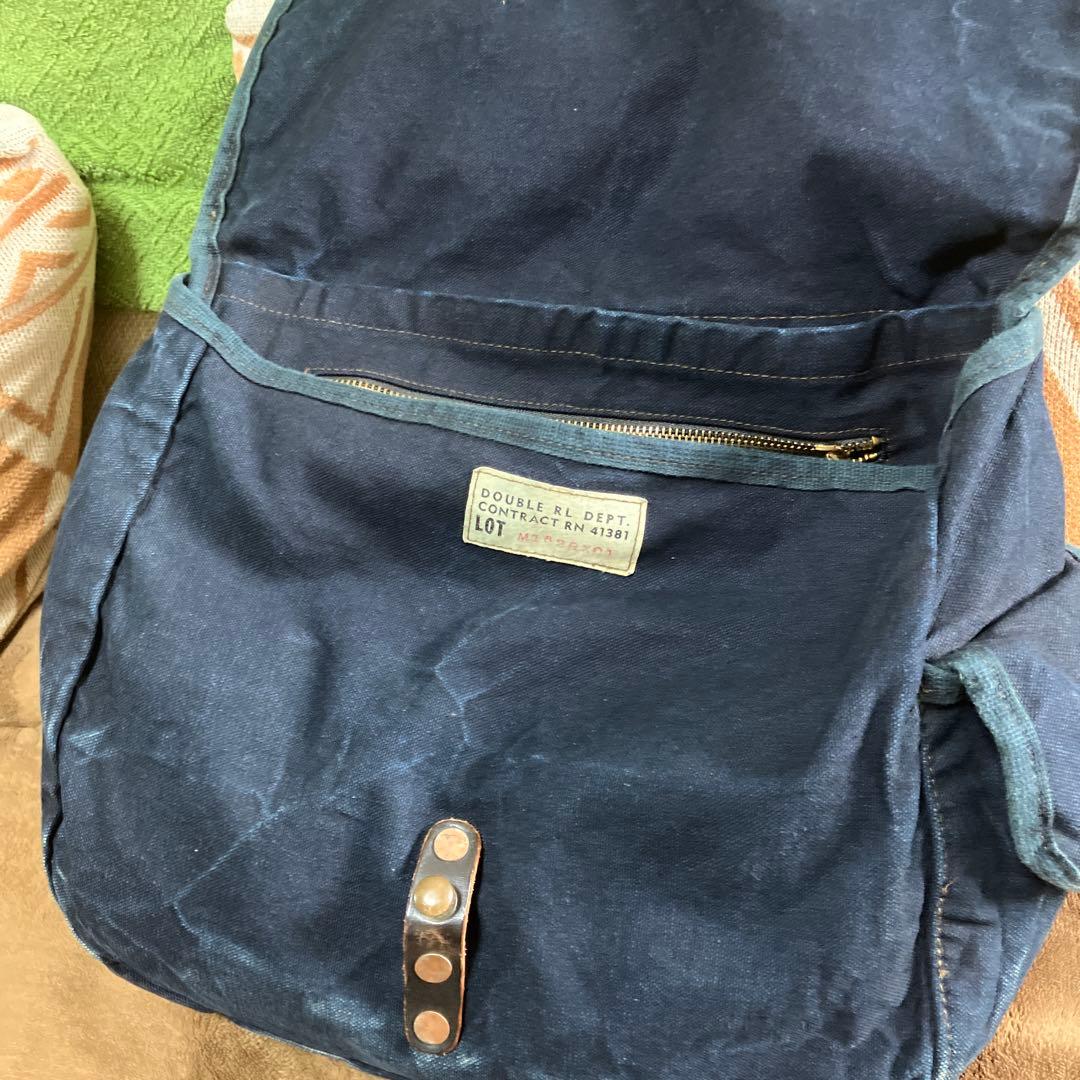 美品！ダブルアールエル　メッセンジャーバッグ　キャンバス　double RL