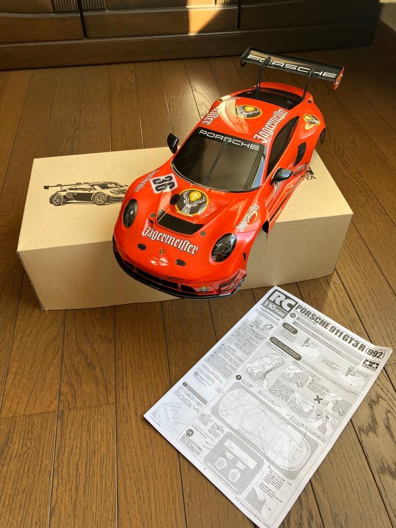 タミヤPorsche 911 GT3 R Jägermeister 風ボディ