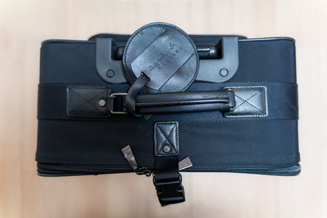 アニエス・ベー キャリーケース(ブラック) 修学旅行 ポーチ・ガーメント付