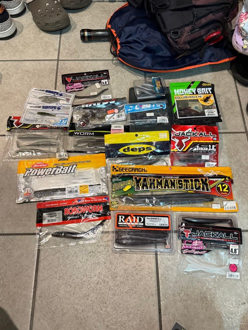 引退ルアーワームネットまとめ売り