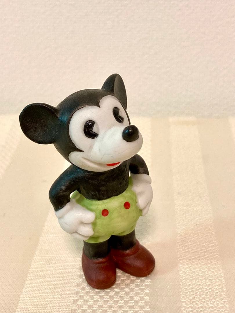 ミッキー、ミニー　フィギュア　置物　ドアストッパー　テリア　2点