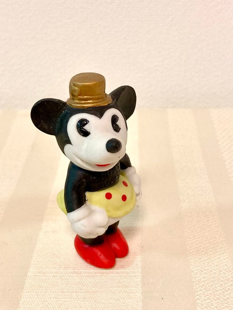 ミッキー、ミニー　フィギュア　置物　ドアストッパー　テリア　2点