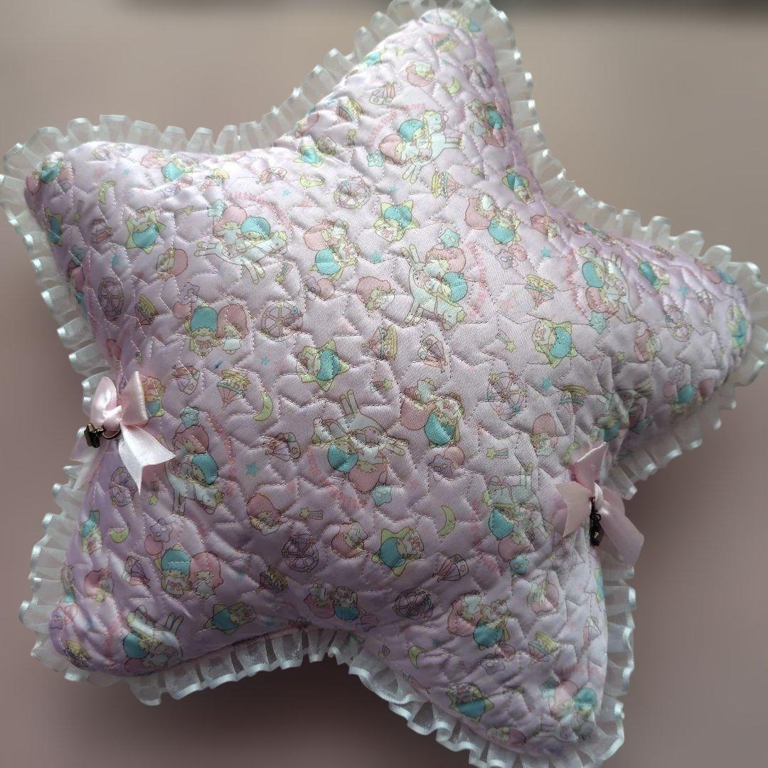 レア☆キキララ LittleTwinStars 星型クッション サンリオ