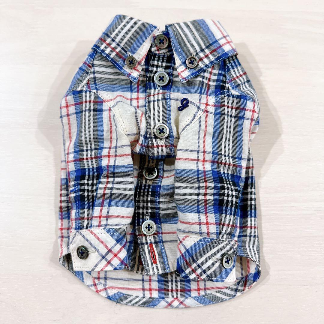 アトリエGG チェックシャツ　ブルー