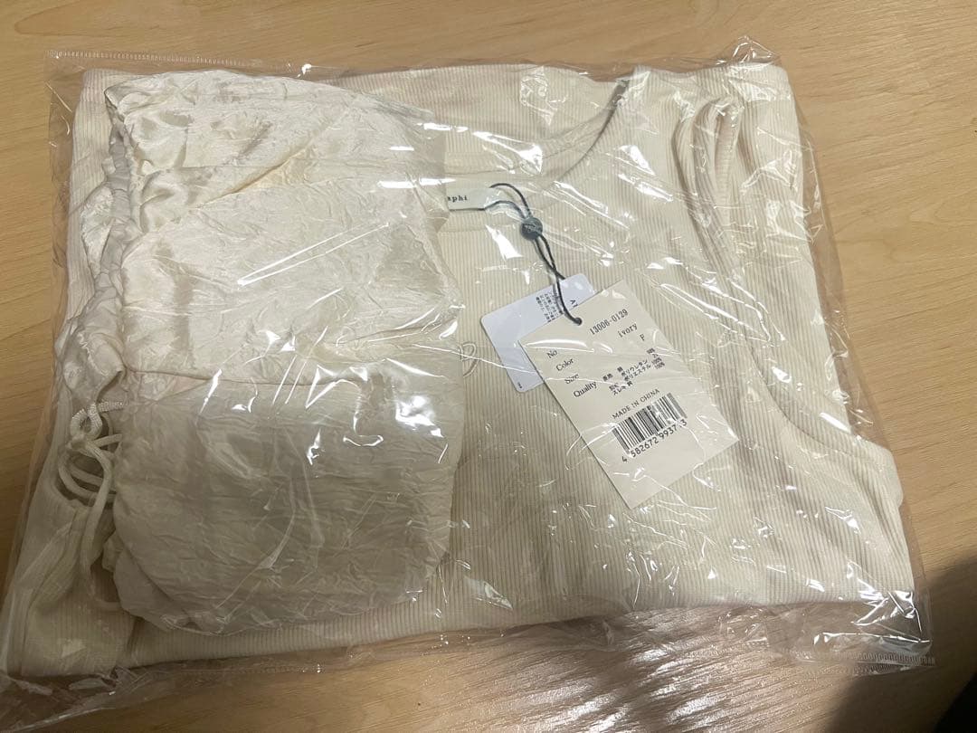 トップス eaphi MULTI SHOULDER PARTS RIB TOPS