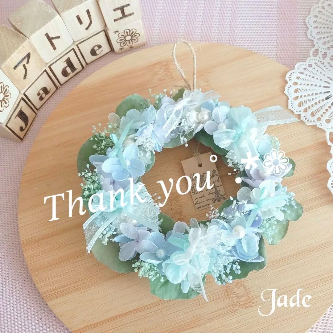 No79 ドライとプリザーブドフラワーのナチュラルフラワーリース・*.❁