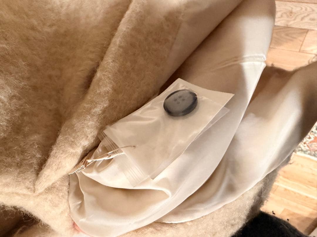 アンヌークanuke Collarless ShaggyCoat シャギーコート