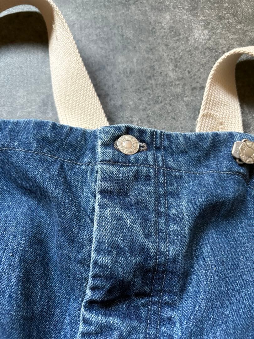 【美品】ネストローブ nestrobe デニムデッキサロペット