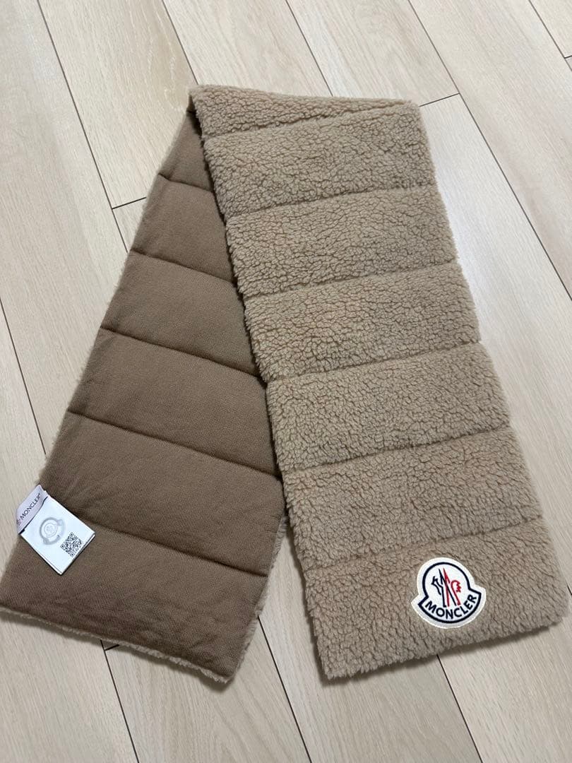 MONCLER モンクレール フリースマフラー ベージュ