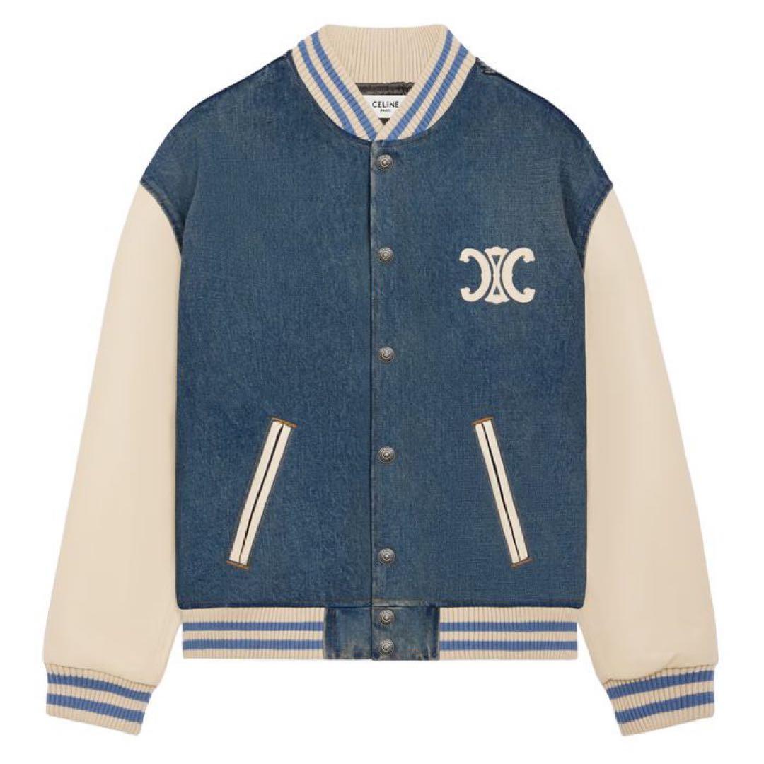 CELINE トレイルウォッシュデニム トリオンフ テディジャケット