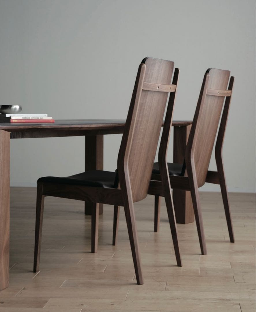 【新品】高級チェア BR ウォールナット無垢